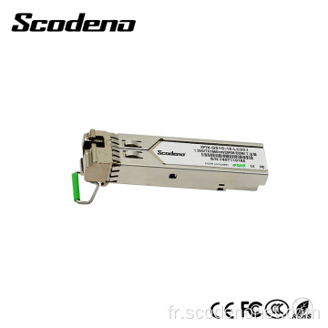 Émetteur-récepteur à fibre optique 1000T RJ45 à 1000X 1.25g SFP d&#39;alimentation Scodeno de haute qualité